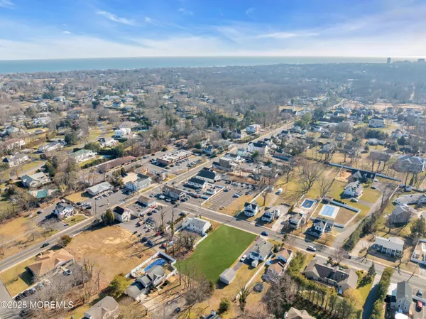 an aerial view of a city with lots of residential buildings