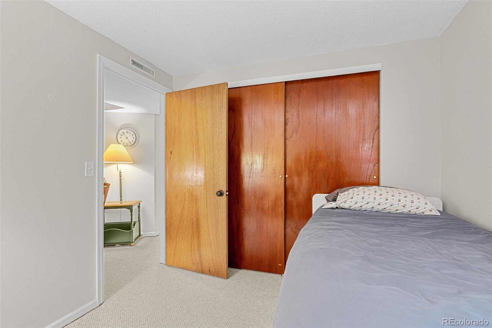 5323 East Sandpiper Avenue Castle Rock, CO 80104 - Photo 30 of 46 a hallway with sliding door and couch
