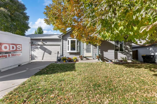 a house with trees in front of it