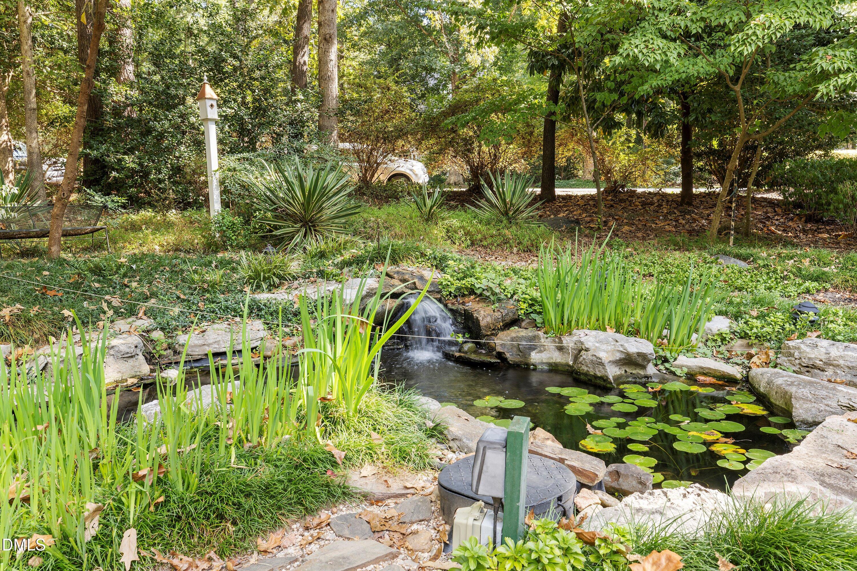 10029 Old Warden Road Raleigh, NC 27615 - Photo 5 of 62 Front Yard - Koi Pond