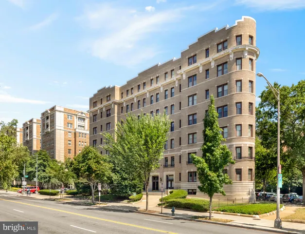 a front view of a building
