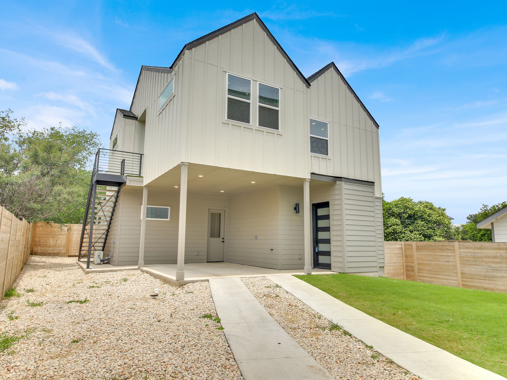 7208 Providence Avenue, Unit 3B Austin, TX 78752 - Photo 1 of 5 Entrance to the studio will be via the exterior staircase.