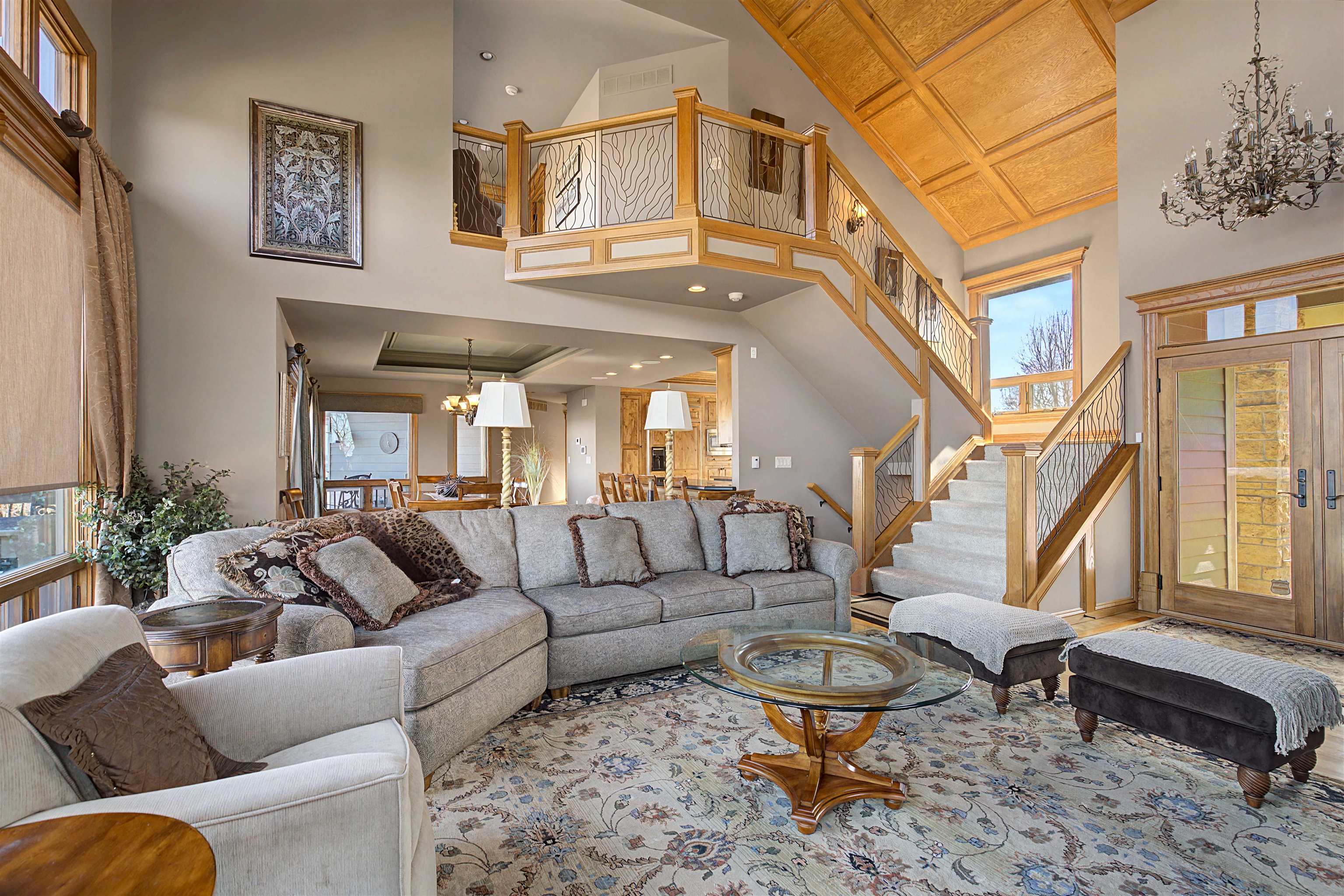 1 East Hoffman Road Elizabeth, IL 61028 - Photo 75 of 76 a living room with furniture a rug and a large window