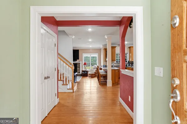 a kitchen with stainless steel appliances granite countertop a stove refrigerator sink and dishwasher