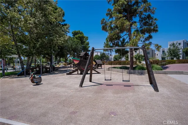 a view of park with swings