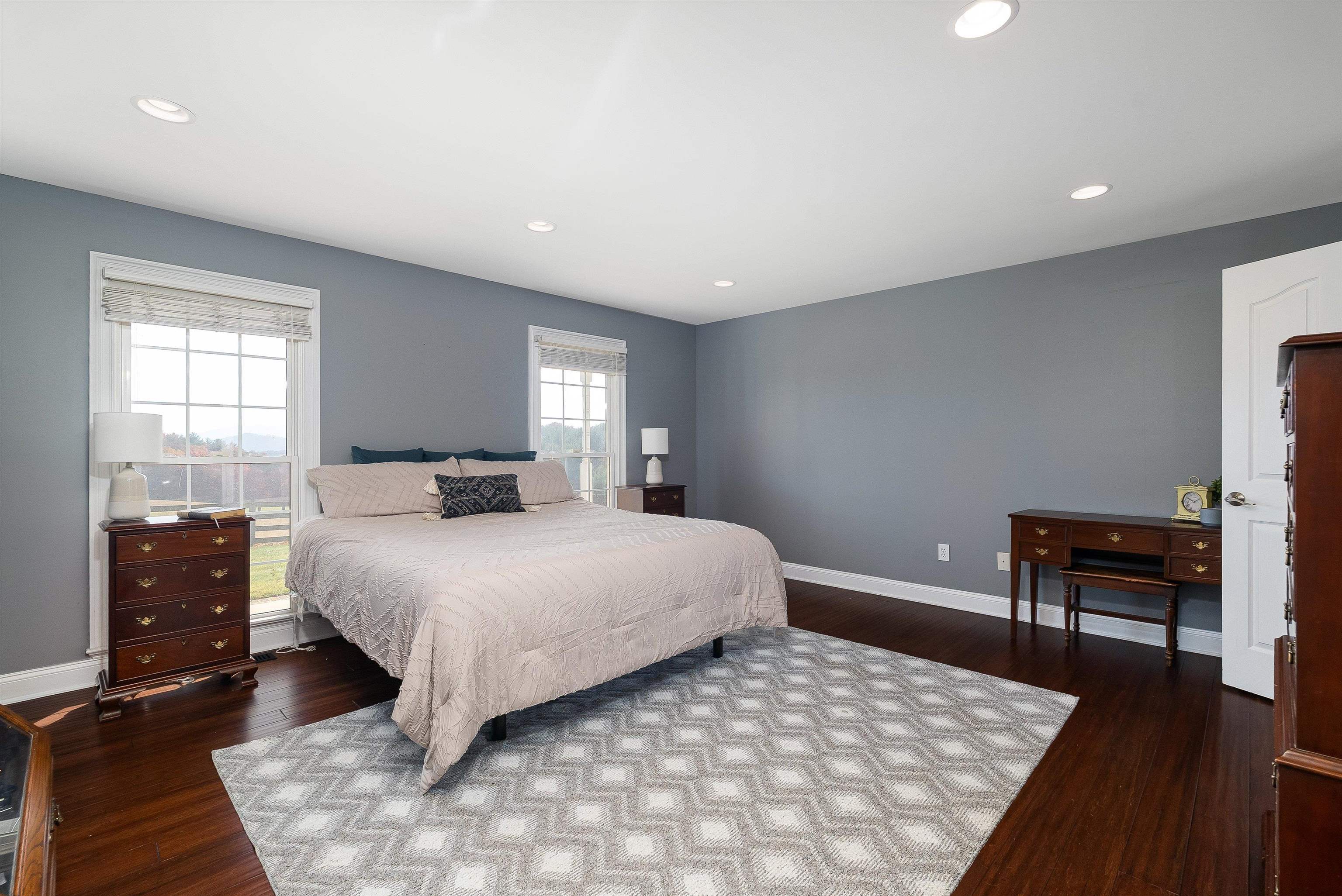 746 Christians Creek Road Staunton, VA 24401 - Photo 30 of 60 a bedroom with a bed and wooden floor