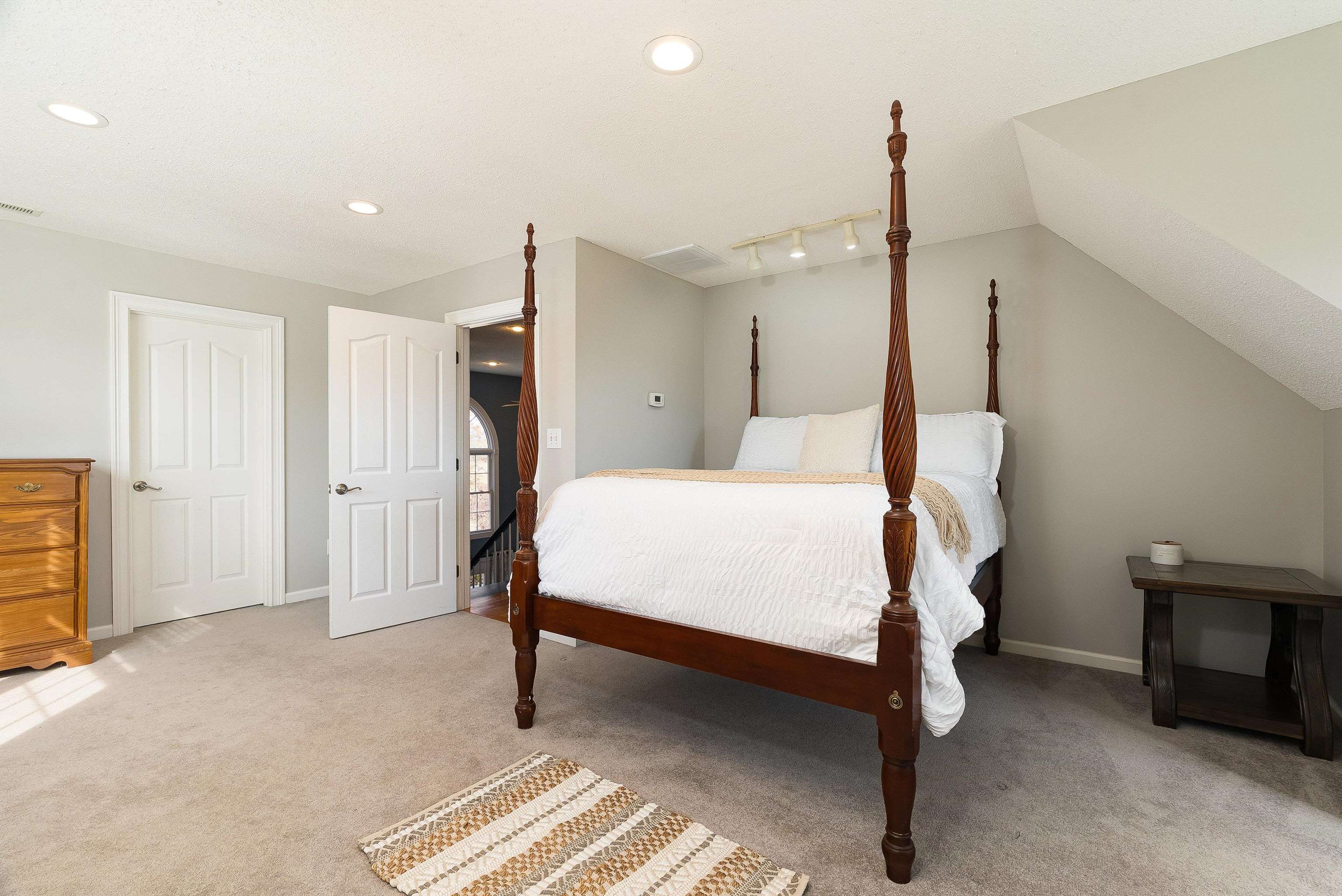 746 Christians Creek Road Staunton, VA 24401 - Photo 40 of 60 a bed room with a bed and a television