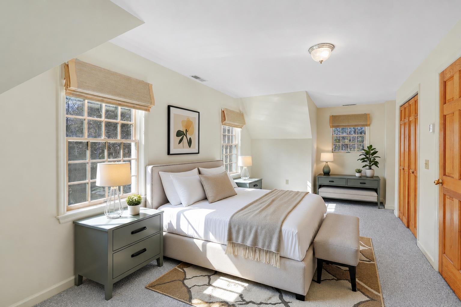 2 Cosmos Way Edgartown, MA 02539 - Photo 25 of 29 a bedroom with a large bed and a window