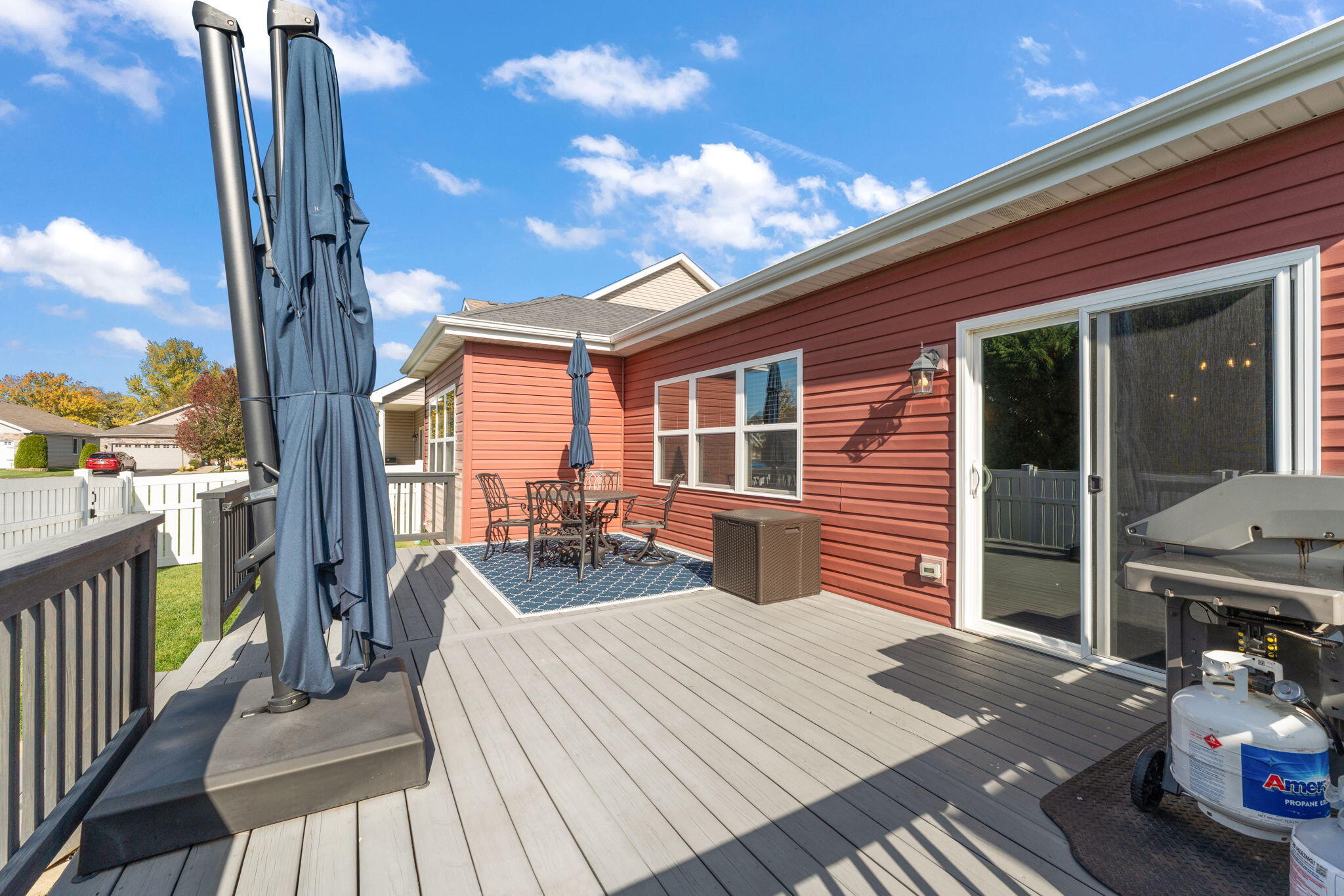 10138 Privet Drive Crown Point, IN 46307 - Photo 31 of 39 a view of a patio with wooden floor