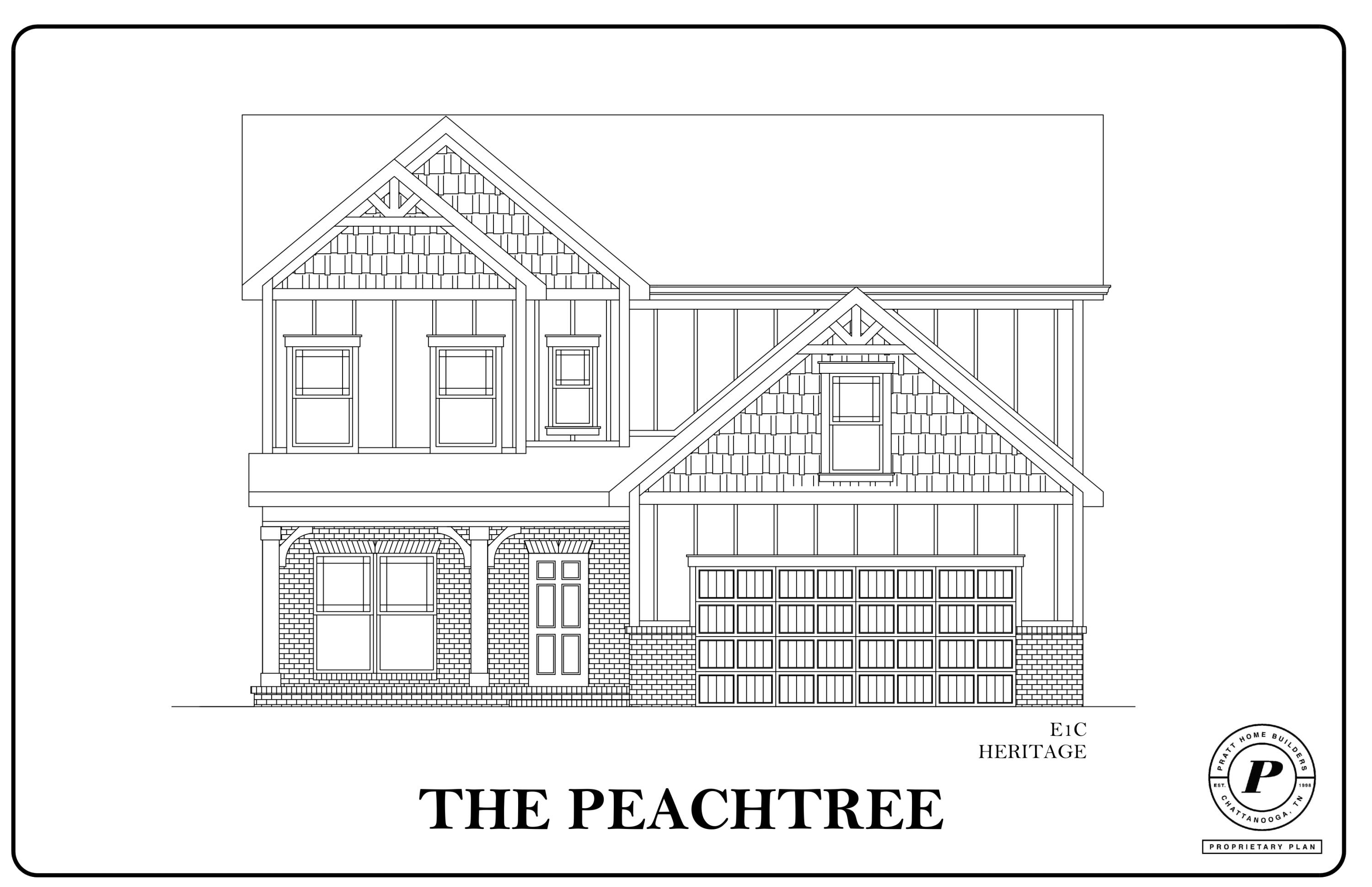 9596 Mayfly Road, Unit 4 Ooltewah, TN 37363 - Photo 2 of 23 Peachtree E1C Drawing