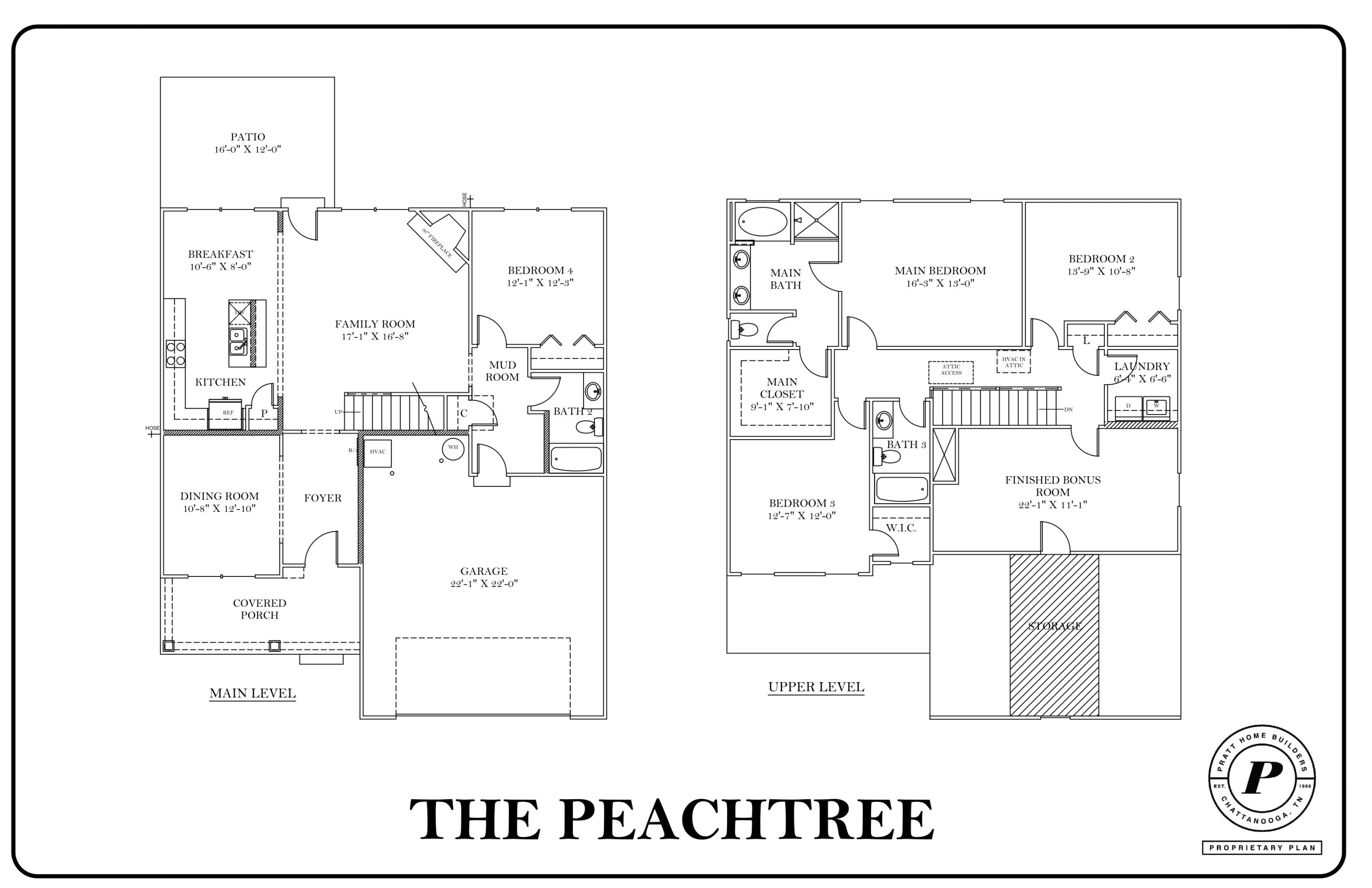 9596 Mayfly Road, Unit 4 Ooltewah, TN 37363 - Photo 3 of 23 Peachtree Floorplan