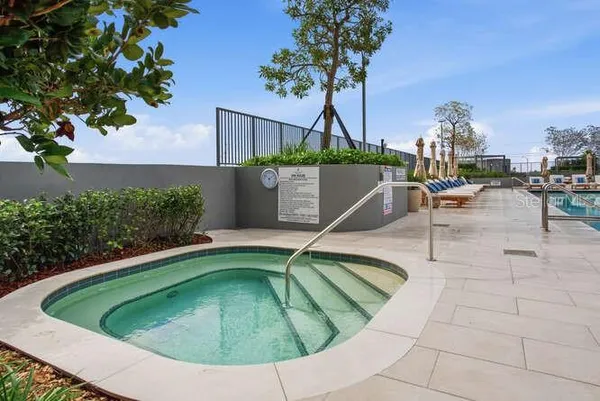 a view of outdoor space with seating area