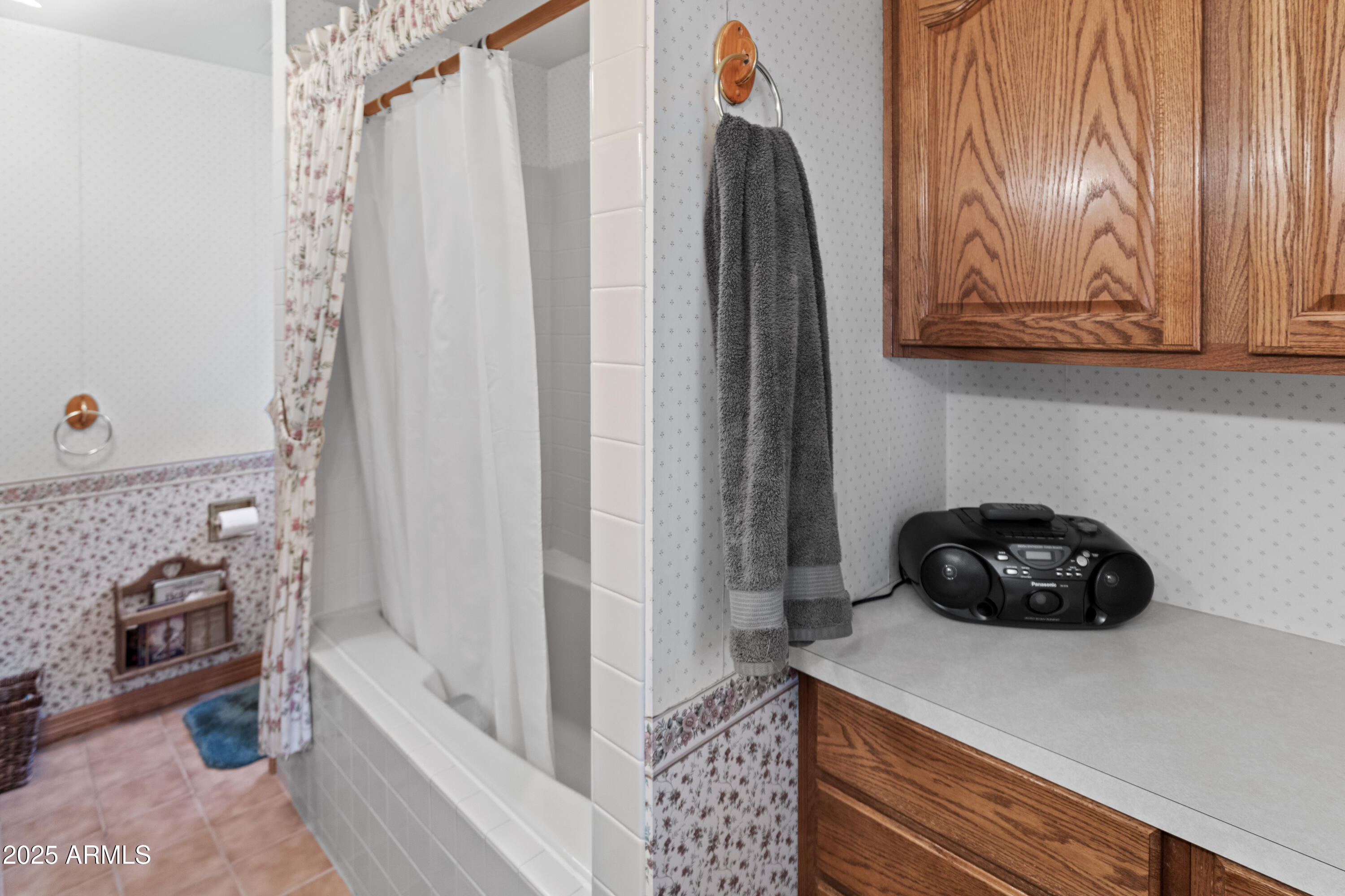 3910 Larson Loop Forest Lakes, AZ 85931 - Photo 31 of 57 a bathroom with a sink and a mirror