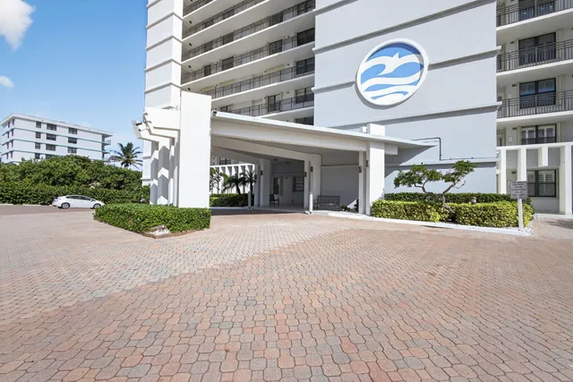 a view of a building and a window