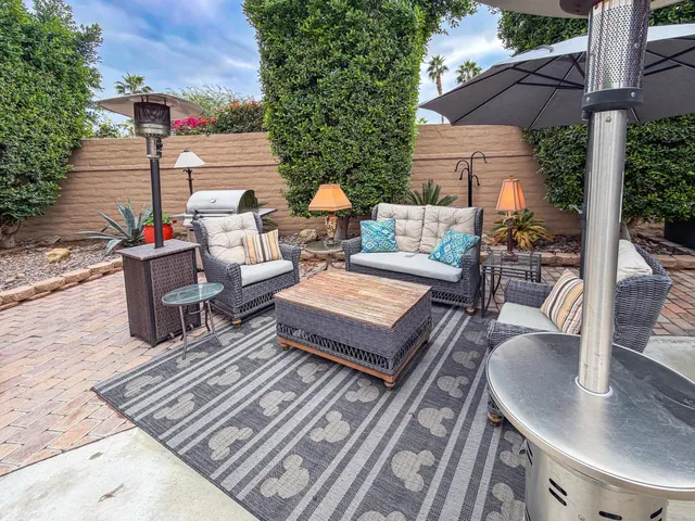 swimming pool with outdoor seating