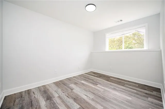 wooden floor in an empty room