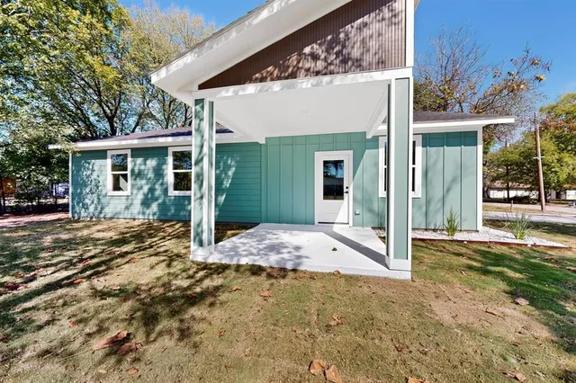 front view of a house with a porch