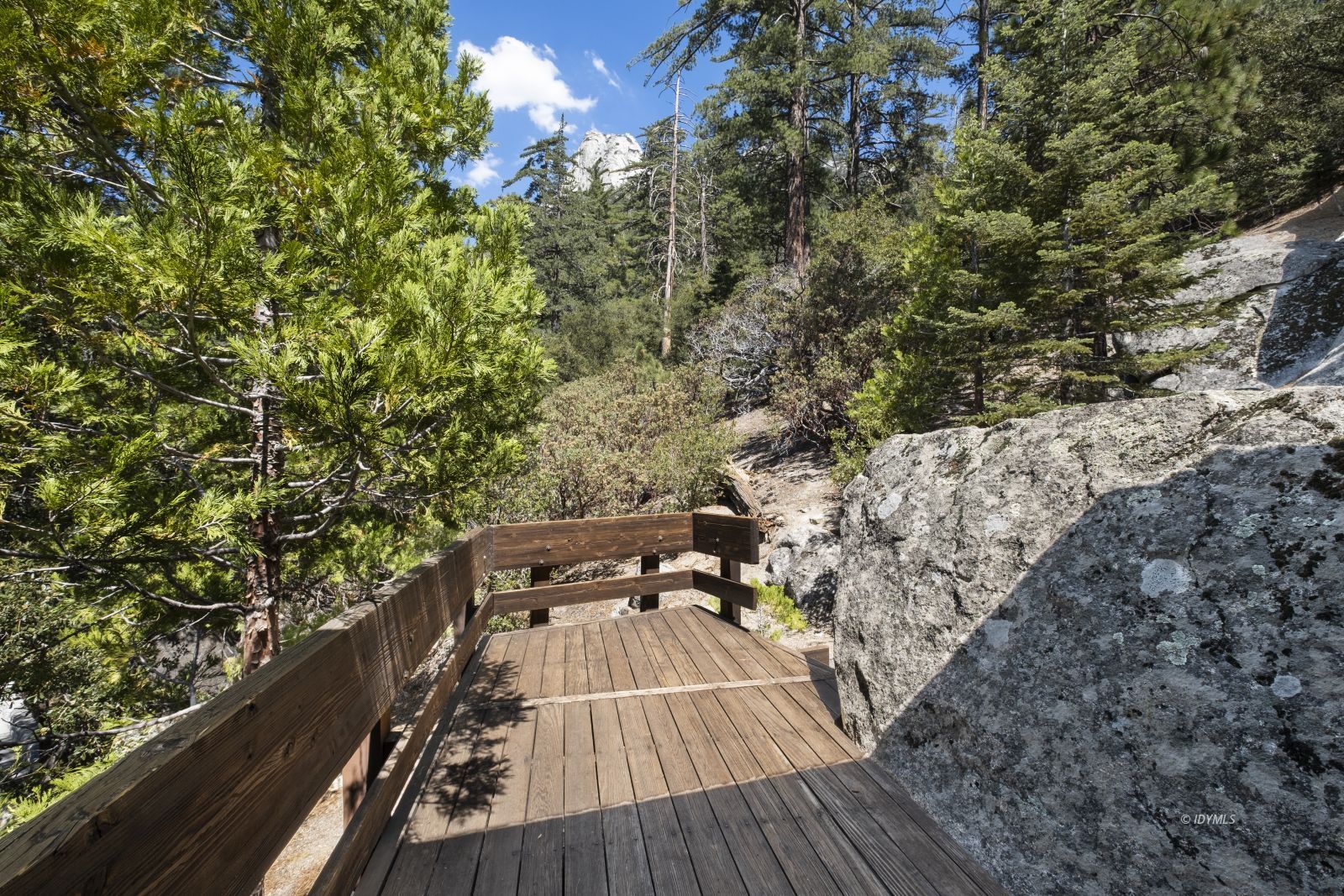 55526 Howland Road Idyllwild, CA 92549 - Photo 20 of 22 a view of balcony with wooden floor