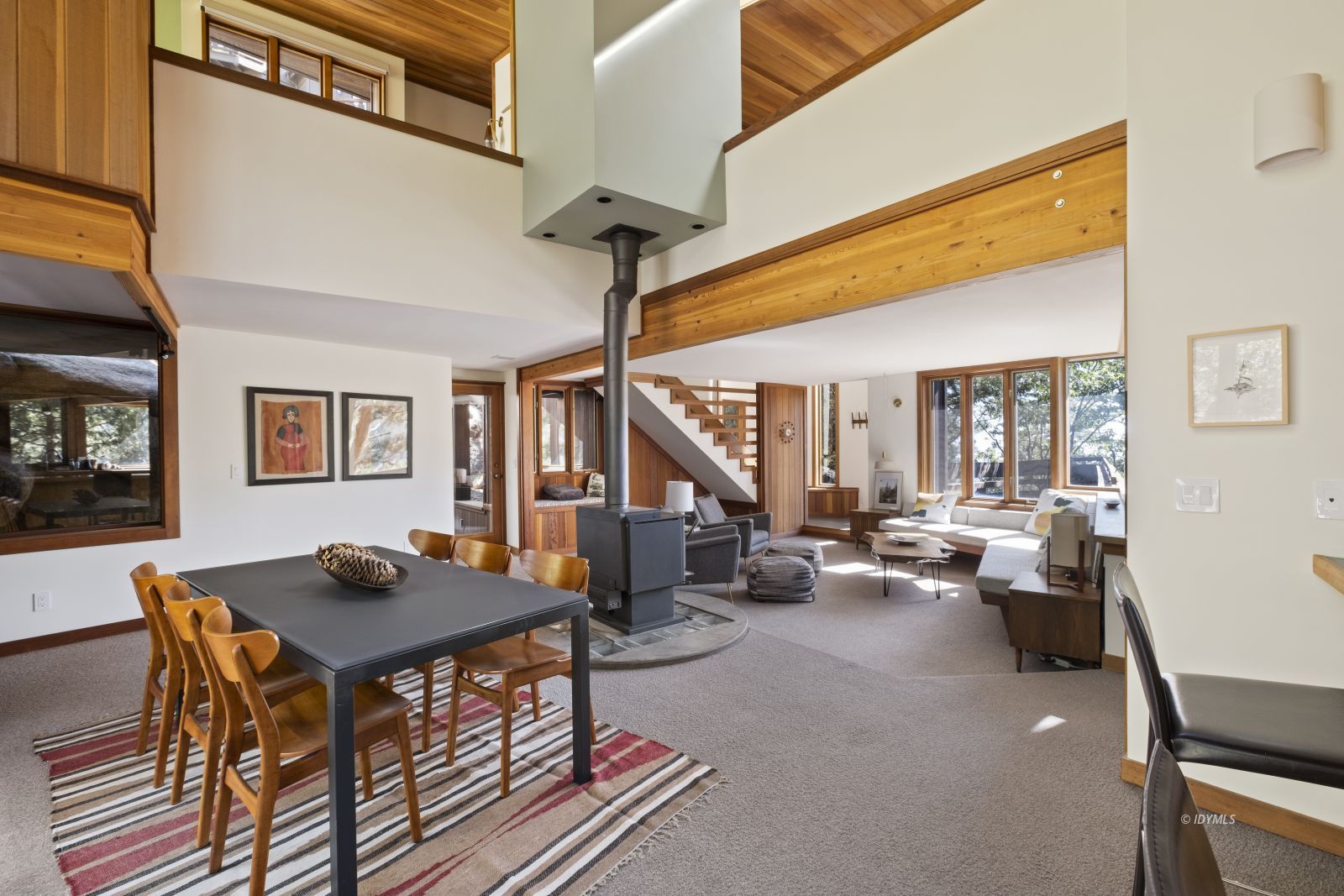 55526 Howland Road Idyllwild, CA 92549 - Photo 9 of 22 a living room with furniture and a wooden floor