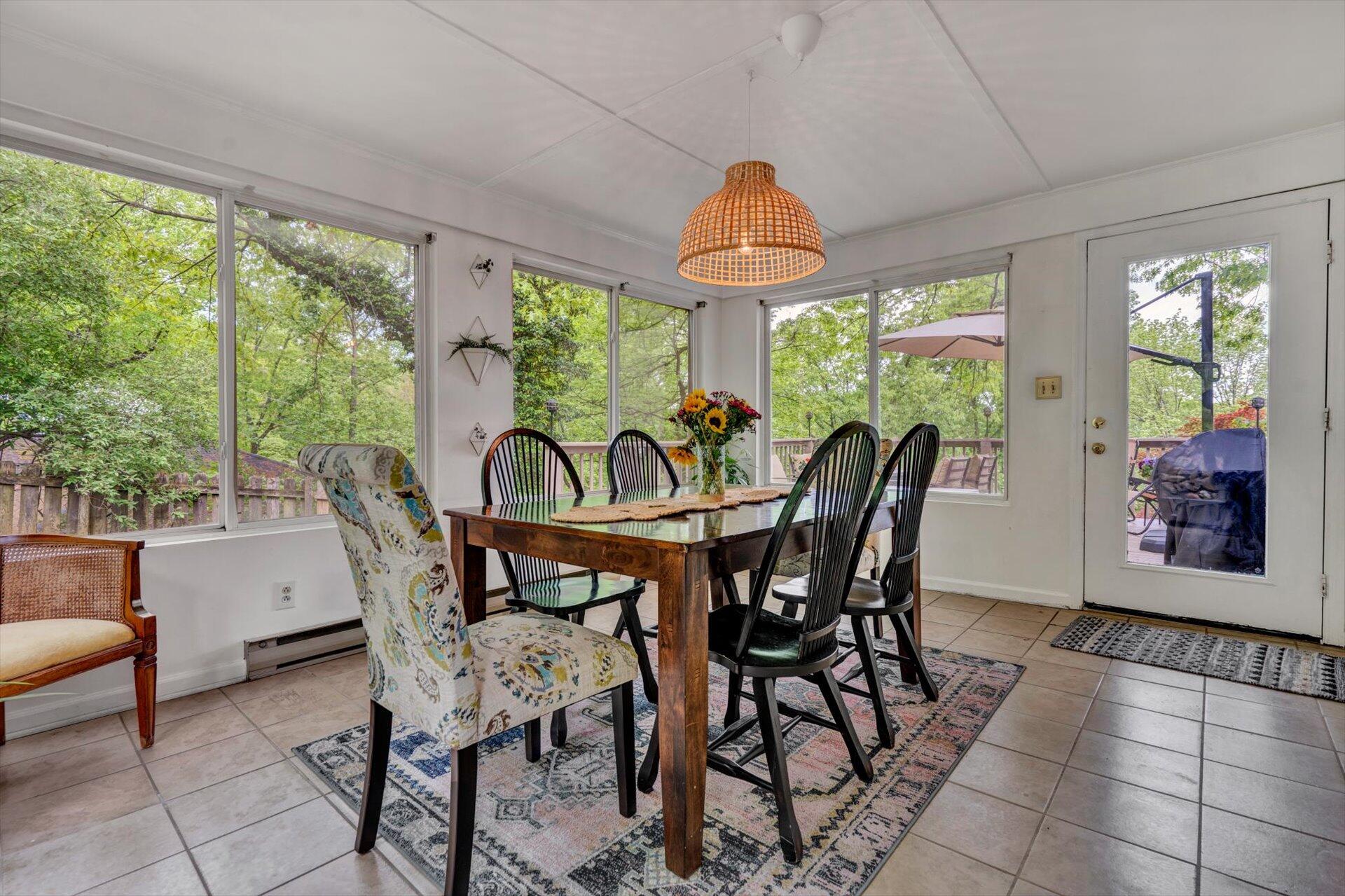 3038 Burnleigh Road Southwest Roanoke, VA 24014 - Photo 13 of 34 a view of a dining room with furniture window and outside view