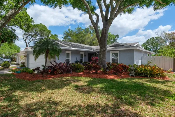 front view of house with a yard
