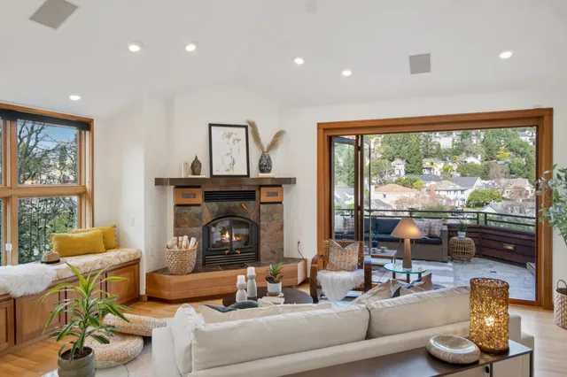 a bedroom with a large bed and a large window