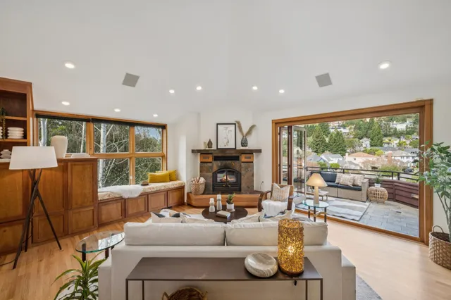 a very nice looking room with a large window