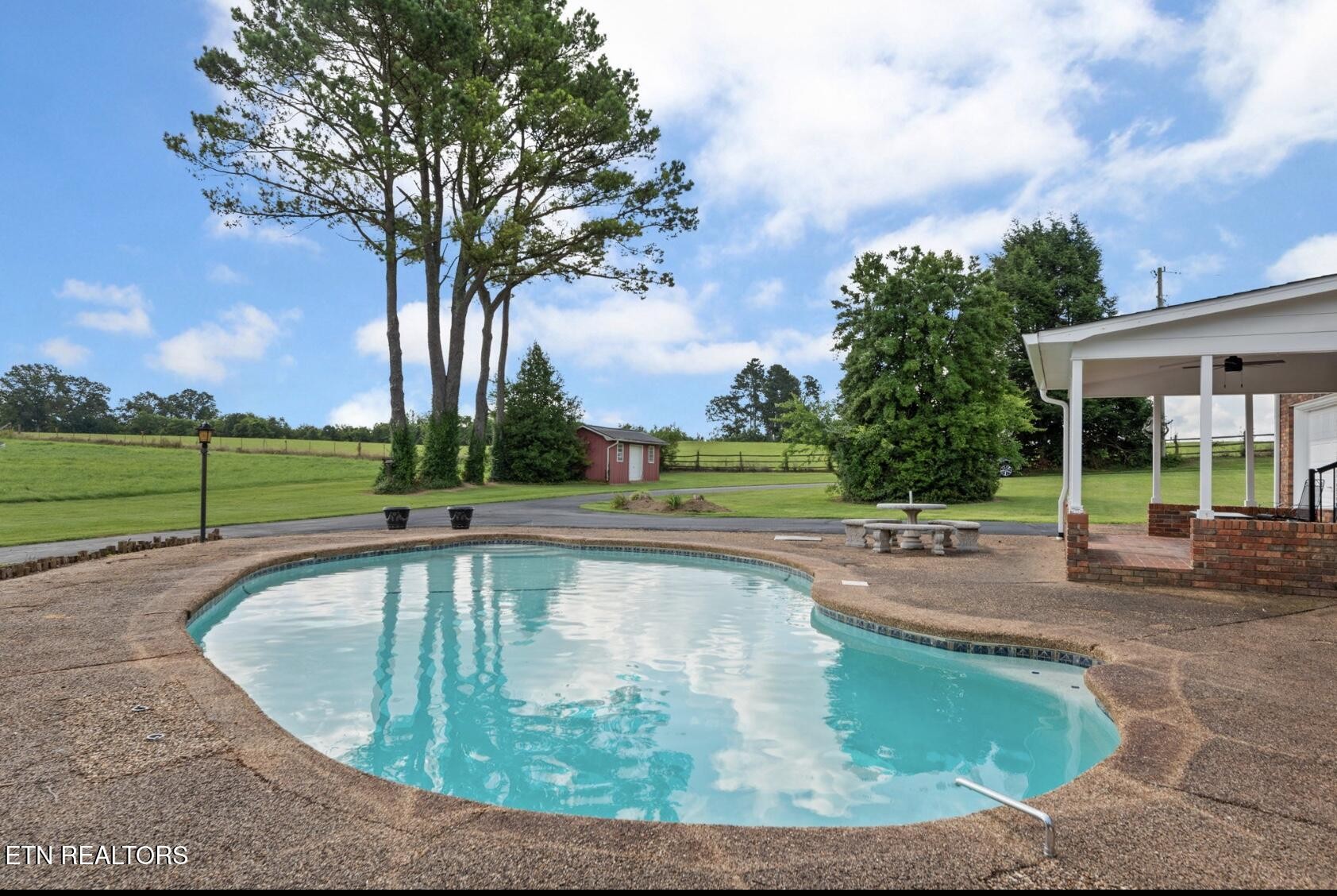 571 Calhoun Drive Greenback, TN 37742 - Photo 12 of 44 a view of a swimming pool with a yard