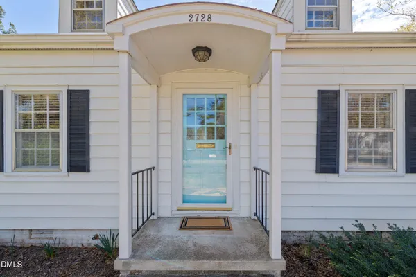 a front view of a house