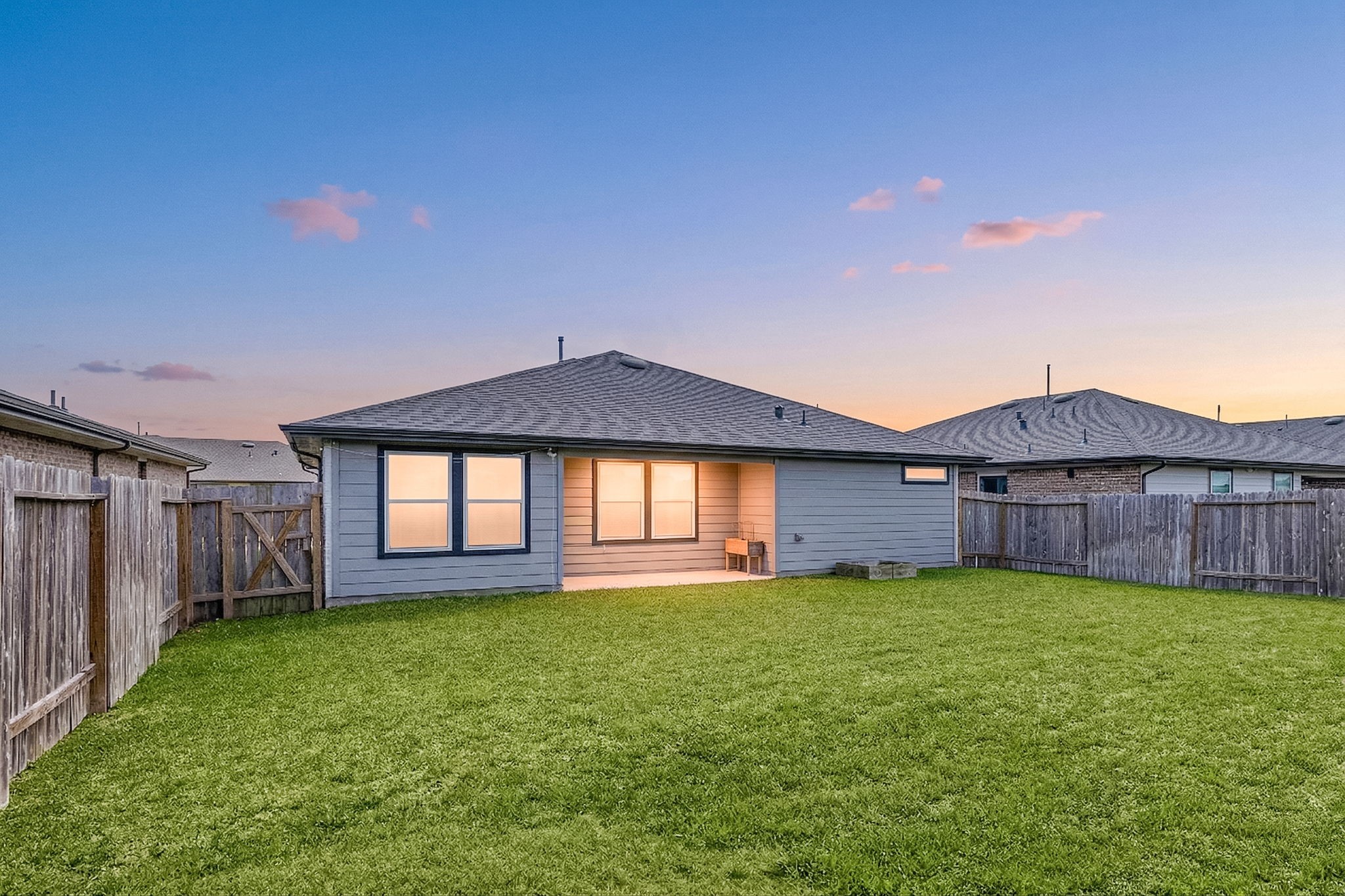 711 Alpine Fls Road Rosharon, TX 77583 - Photo 15 of 20 The lush, oversized backyard is a true private sanctuary, distinguished by the rare advantage of having no back neighbors. Fully enclosed by a handsome wood privacy fence, this expansive green space offers endless possibilities for outdoor play, gardening, or future customized features.