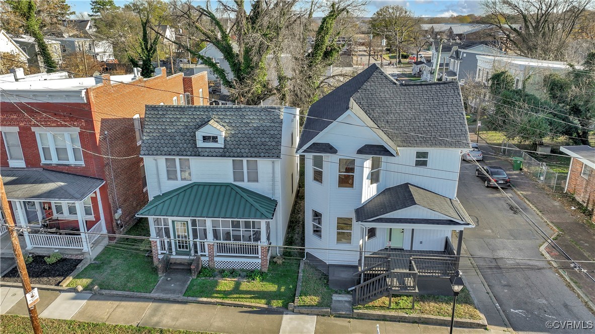 1320 Decatur Street Richmond, VA 23224 - Photo 35 of 36 a aerial view of a house with a yard