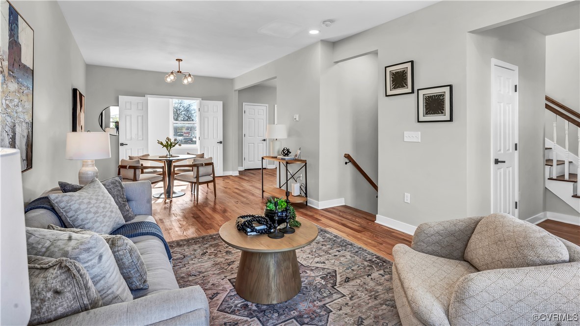 1320 Decatur Street Richmond, VA 23224 - Photo 4 of 36 a living room with furniture and a potted plant