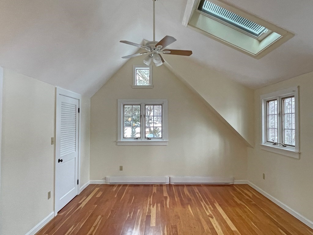 53 Burrows Turnpike Road Bernardston, MA 01337 - Photo 30 of 42 a view of empty room with wooden floor and fan