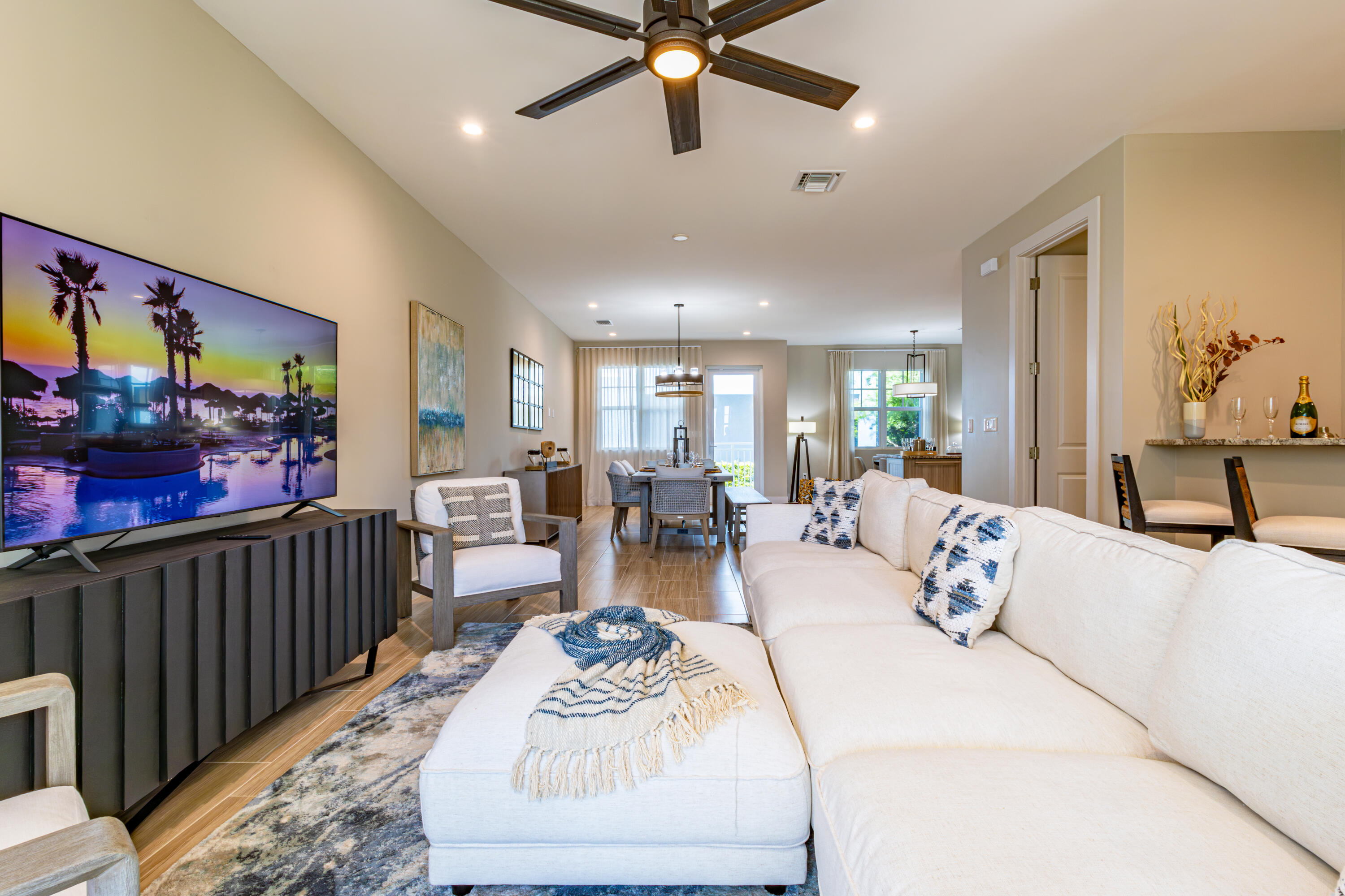 25 East Playa Largo Blvd Key Key Largo, FL 33037 - Photo 2 of 55 a living room with furniture and a large window