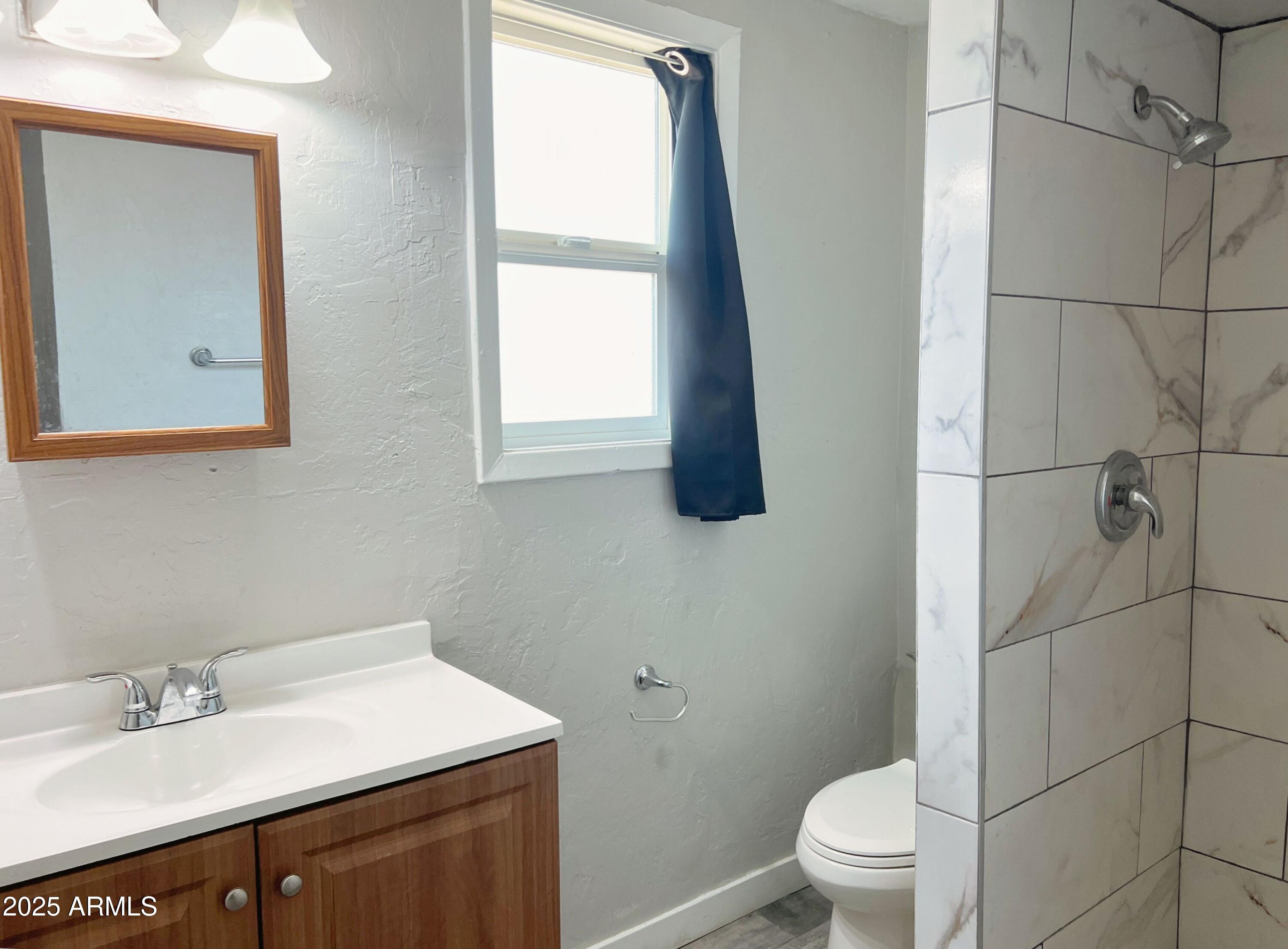 1125 East Devonshire Avenue, Unit 2 Phoenix, AZ 85014 - Photo 8 of 8 a bathroom with a sink toilet and window