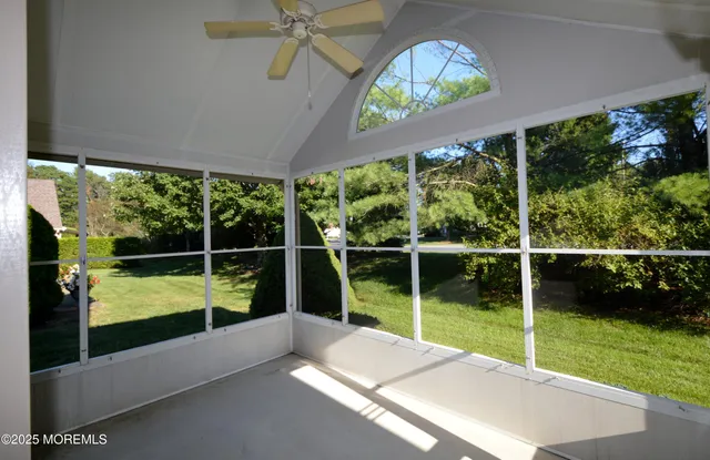 a view of an entryway with front door