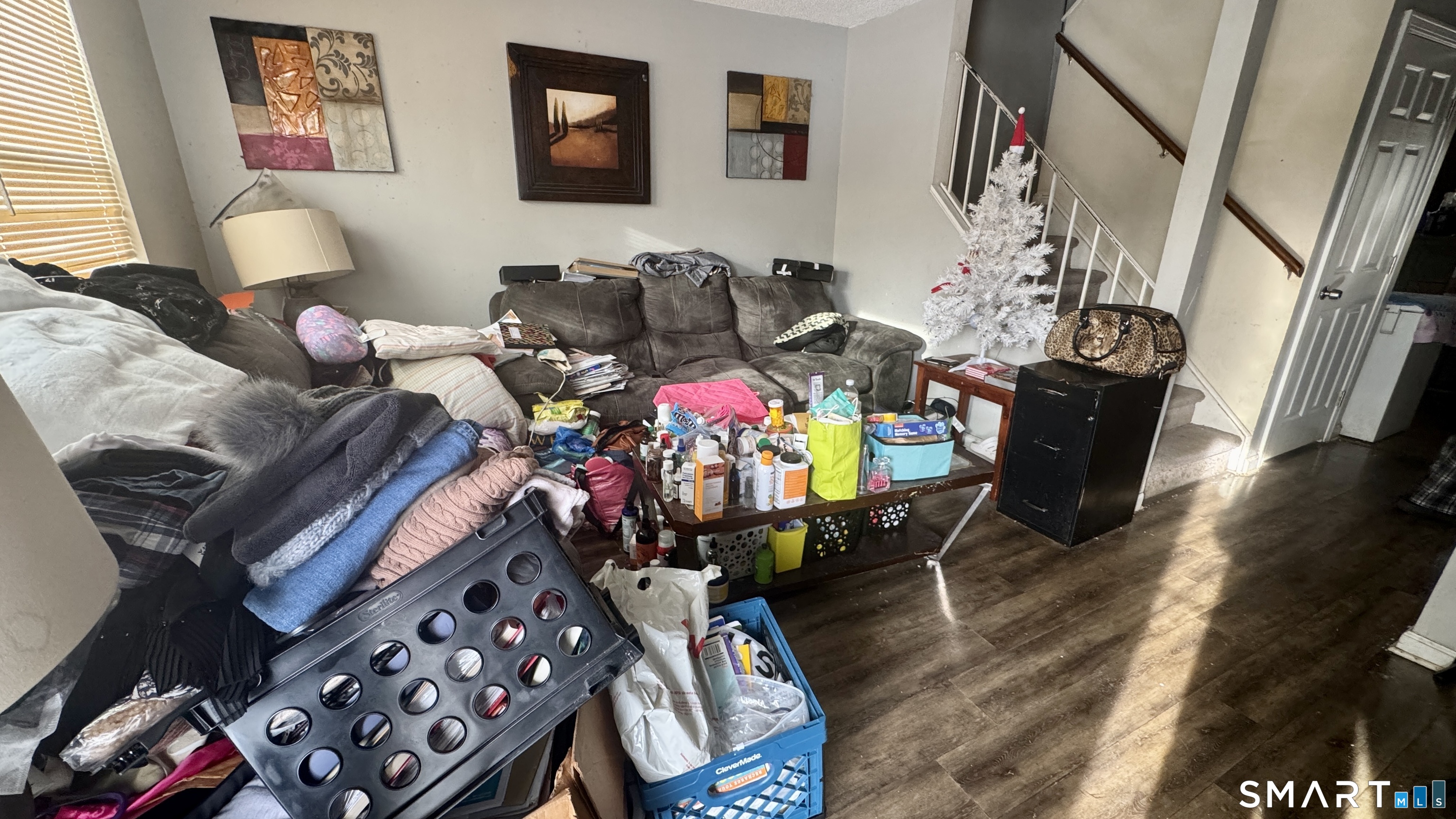 49 Ridge Road, Unit 2 Naugatuck, CT 06770 - Photo 3 of 18 a living room with furniture and wooden floor