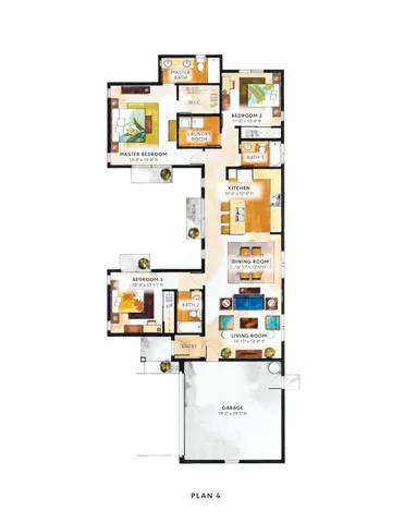 a picture of a floor plan