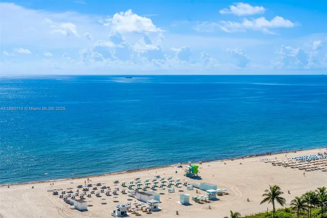 a view of an ocean beach