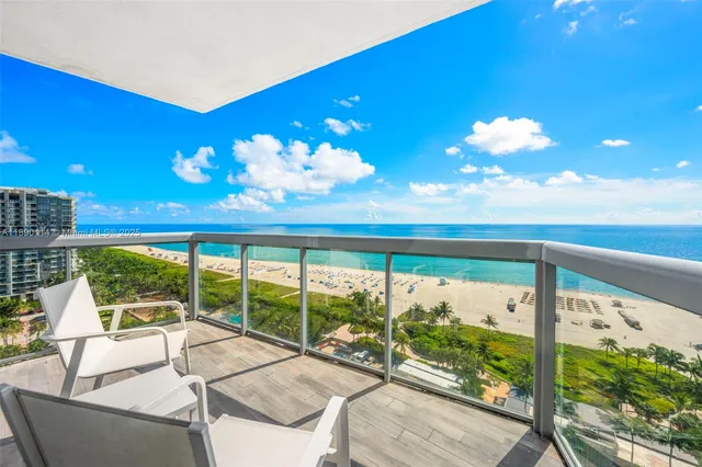 a view of a room with a large tree