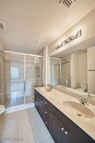 a view of a room with windows