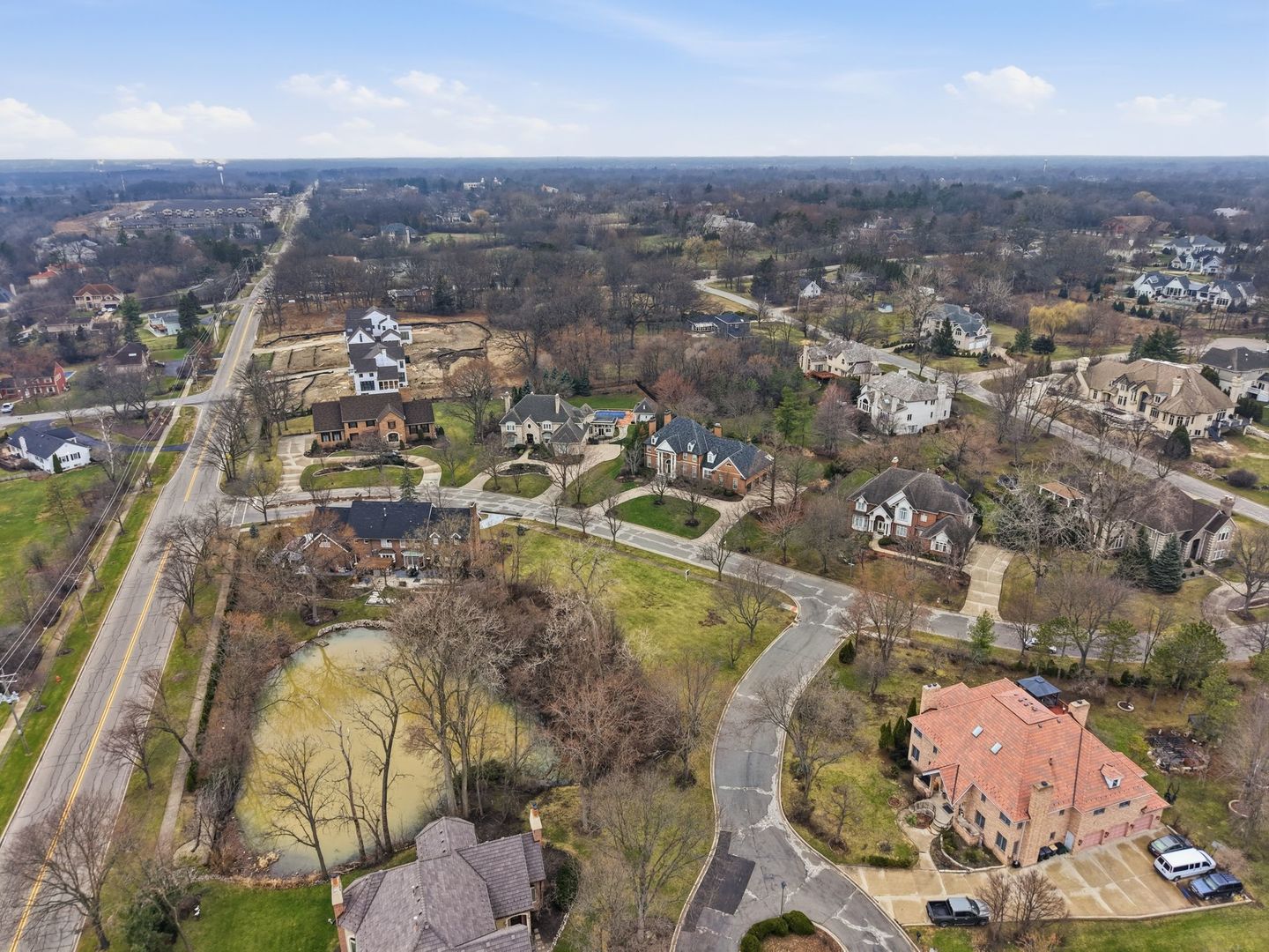 9045 Turnberry Drive Burr Ridge, IL 60527 - Photo 14 of 14 an aerial view of residential houses with outdoor space