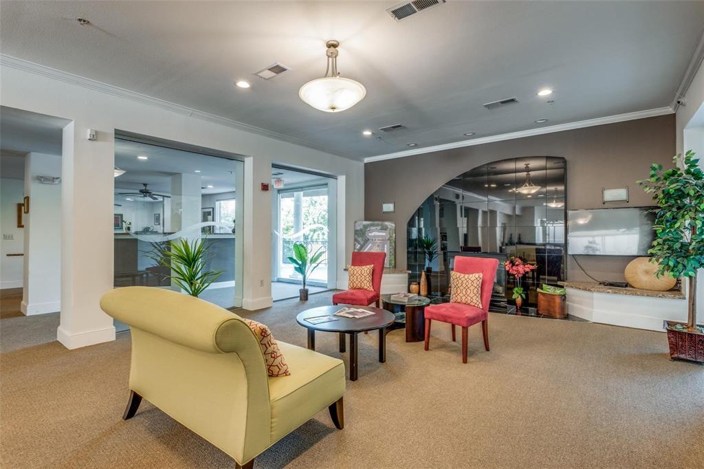 3102 Kings Road, Unit 2303 Dallas, TX 75219 - Photo 23 of 23 a living room with furniture and a chandelier