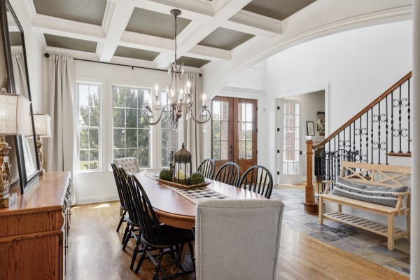 2228 B Highway 25 Cottontown, TN 37048 - Photo 13 of 61 a dining room with furniture wooden floor and a chandelier