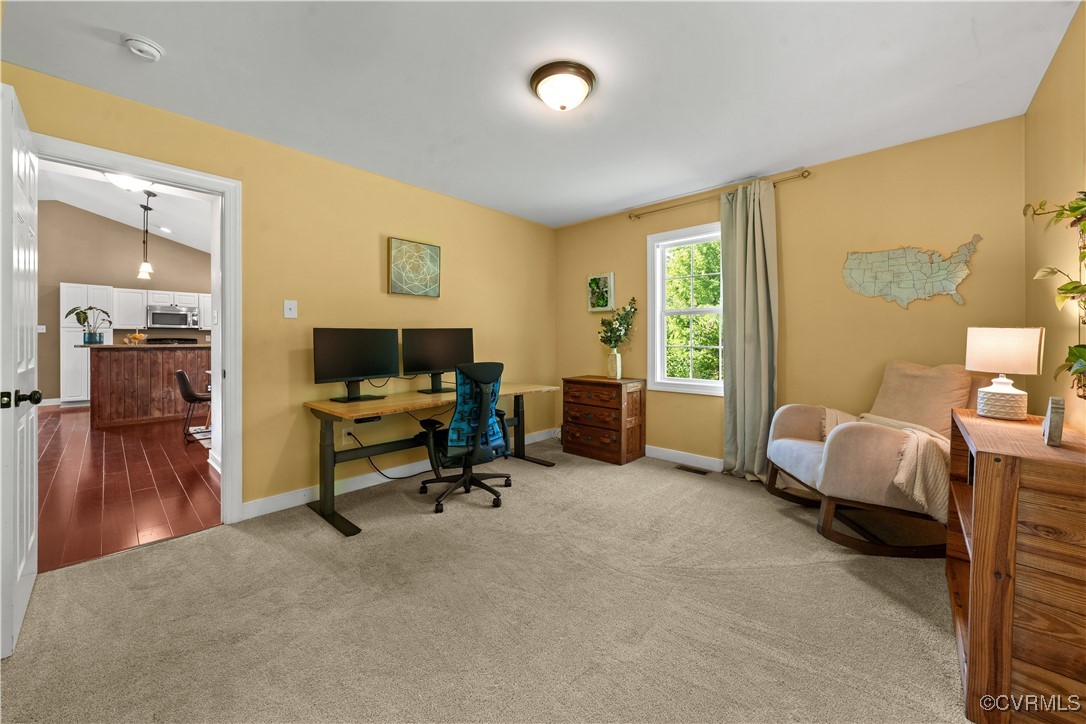 201 School Road Dillwyn, VA 23936 - Photo 33 of 48 a view of a livingroom with workspace and a window