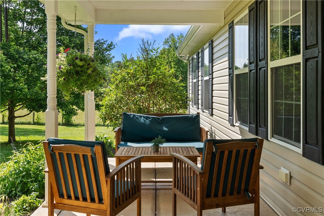 201 School Road Dillwyn, VA 23936 - Photo 45 of 48 a view of a chairs and table in the balcony