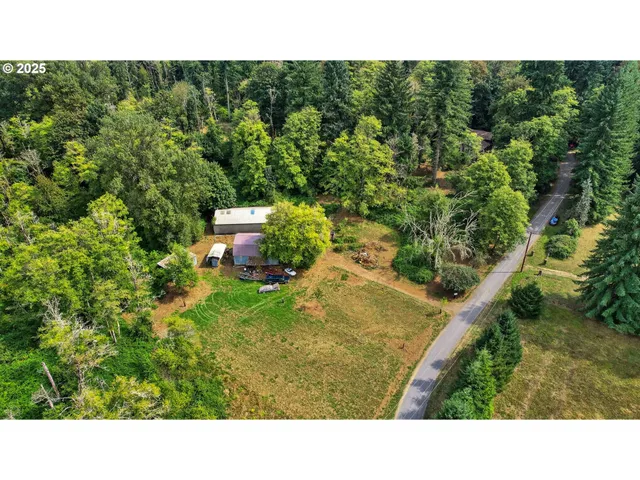 a open area with a yard