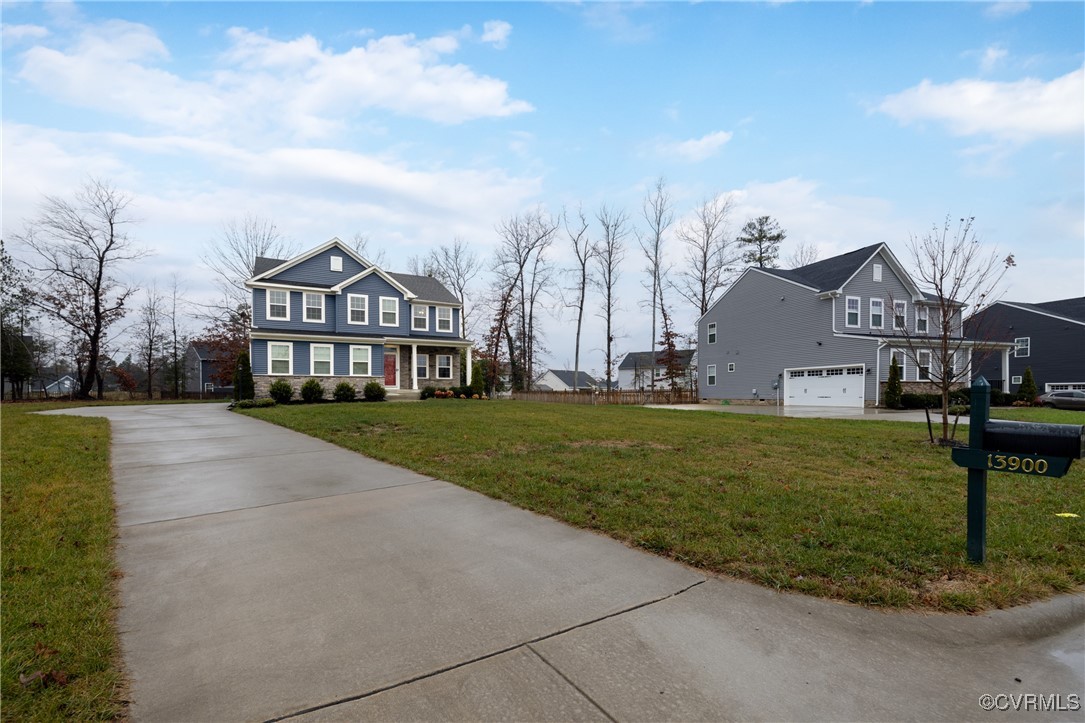 13900 Marsham Road Chester, VA 23836 - Photo 44 of 46 a view of a big house with a big yard and large trees