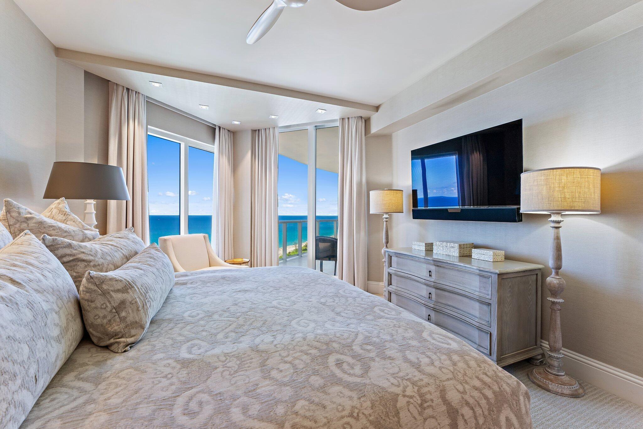 2700 North Ocean Drive, Unit 2304B Singer Island, FL 33404 - Photo 23 of 73 Primary Bedroom with Ocean Views