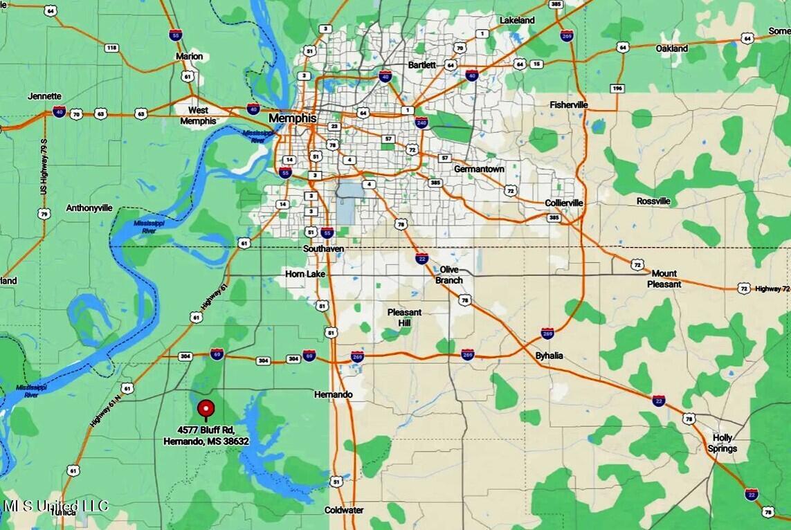 4577 Bluff Road Hernando, MS 38632 - Photo 47 of 50 Map